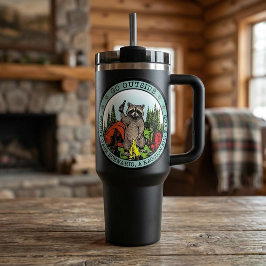 FOREST RACCOON KILL 2 PACK STICKER