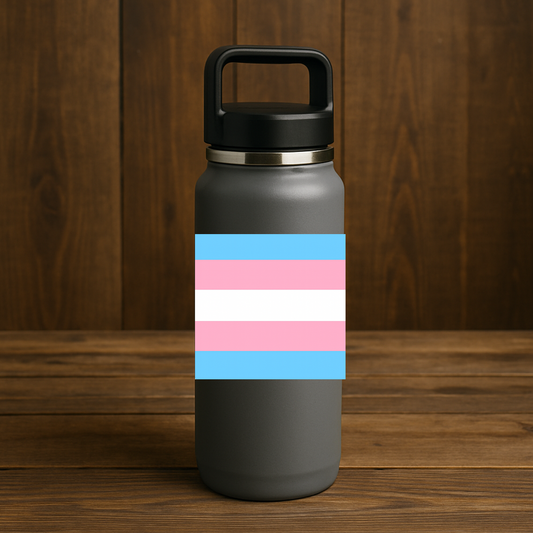 LGBT TRANS FLAG STICKER