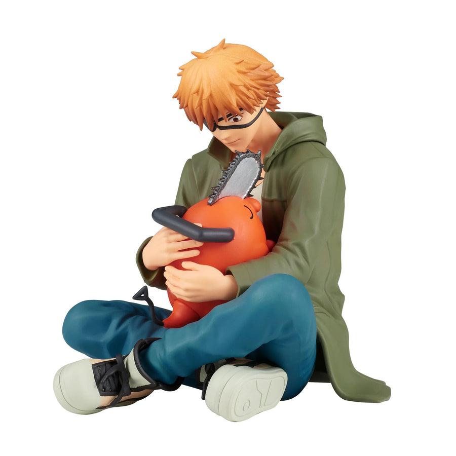 Chainsaw Anime Man Chain Denji and Pochita Noodle Stopper Collectible Figure 3.5" in