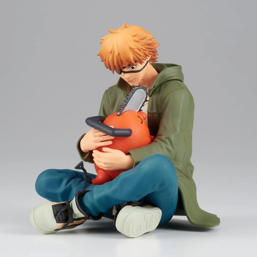 Chainsaw Anime Man Chain Denji and Pochita Noodle Stopper Collectible Figure 3.5" in