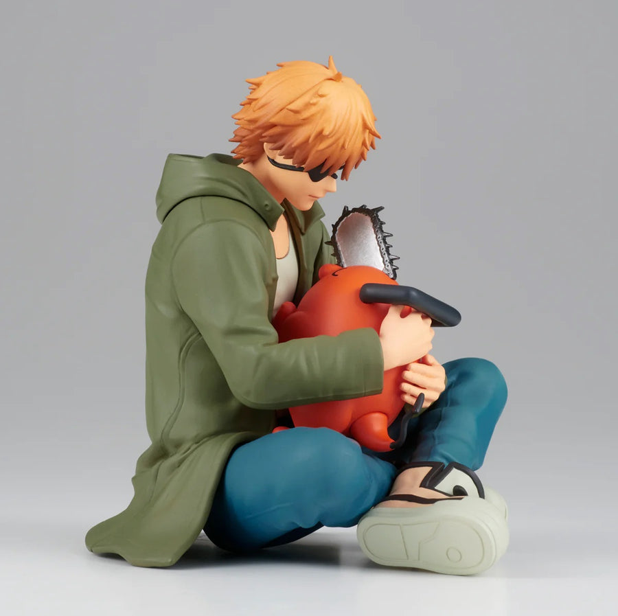 Chainsaw Anime Man Chain Denji and Pochita Noodle Stopper Collectible Figure 3.5" in