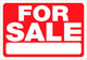 For Sale For Rent Sign House Car Business 2-Pack