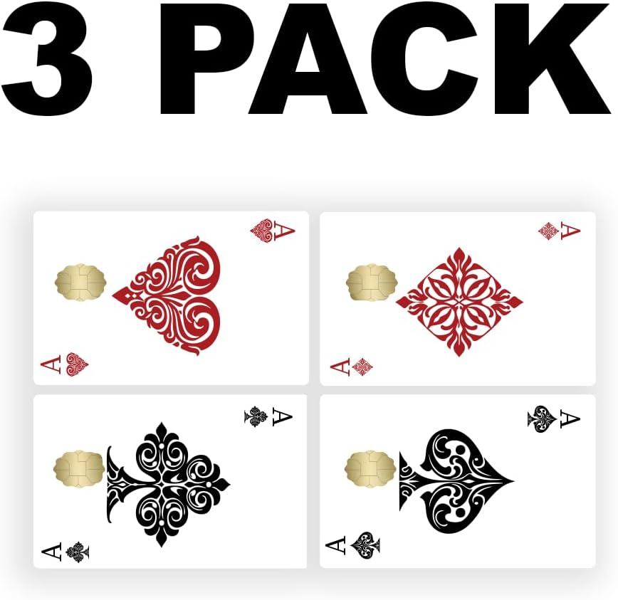 Poker Credit Debit Card Adhesive Vinyl Small Window