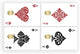 Poker Credit Debit Card Adhesive Vinyl Small Window