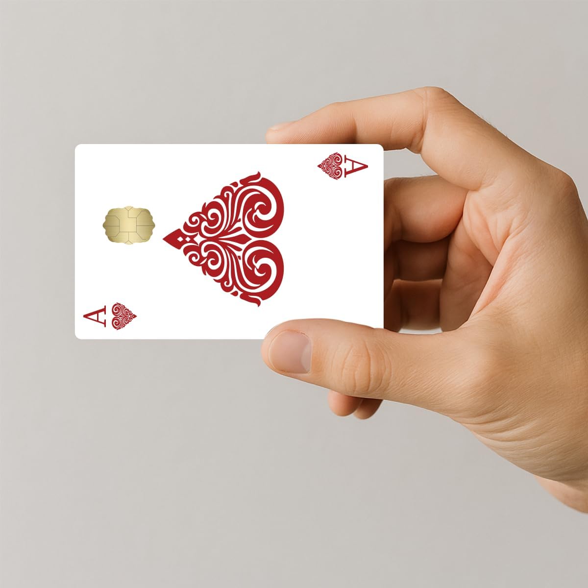 Poker Credit Debit Card Adhesive Vinyl Small Window