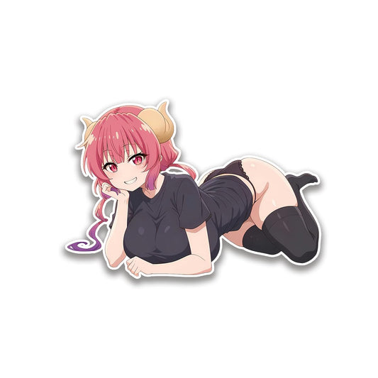Ilulu Dragon Maid Colorful Waterproof Sticker Decals for Indoor and Outdoor Use Skateboard Laptop Cars Trucks Phones Windows and More 5.5" in