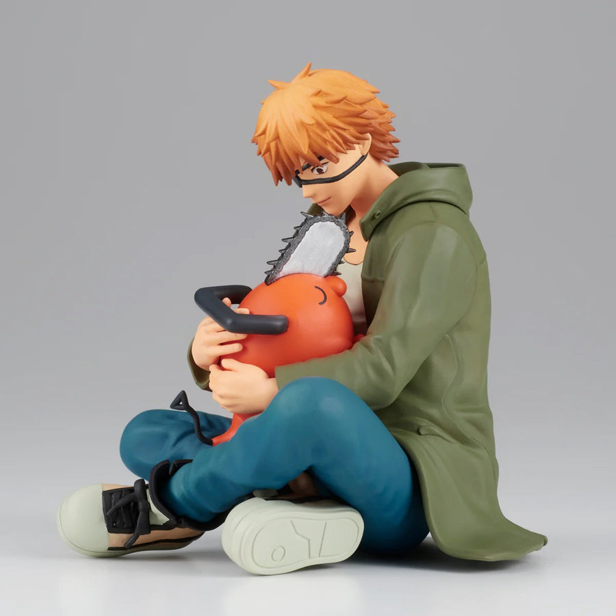 Chainsaw Anime Man Chain Denji and Pochita Noodle Stopper Collectible Figure 3.5" in