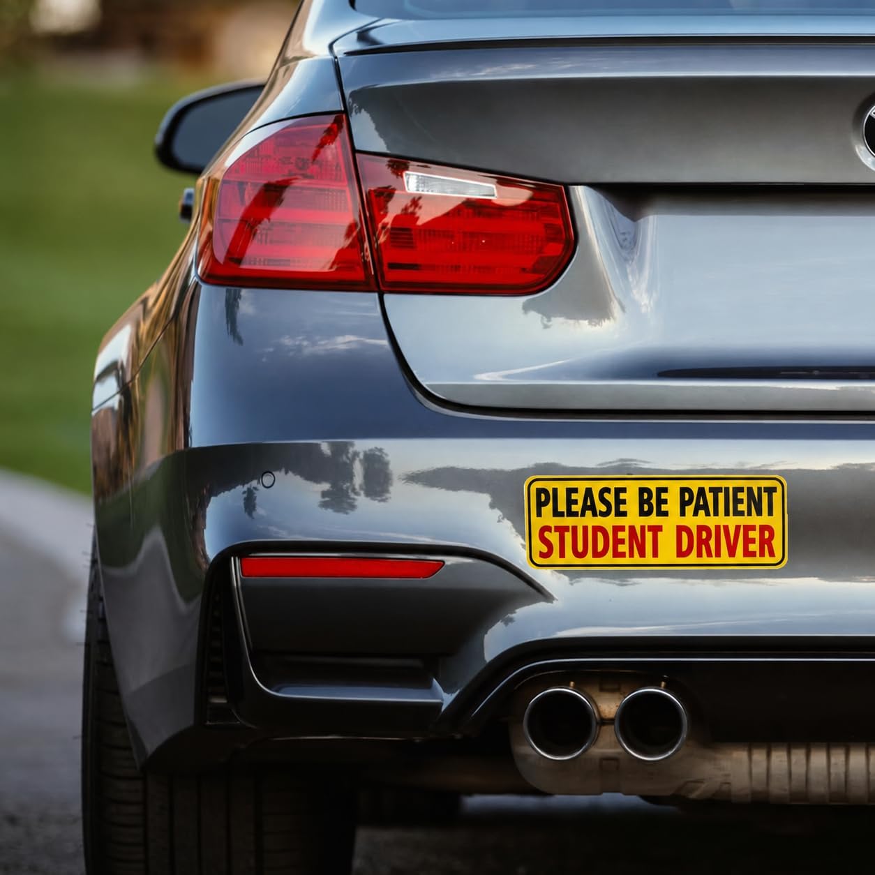 2-Pack New Student Driver Please Be Patient Safety Warning Vinyl Bumper Sticker 6" in Width