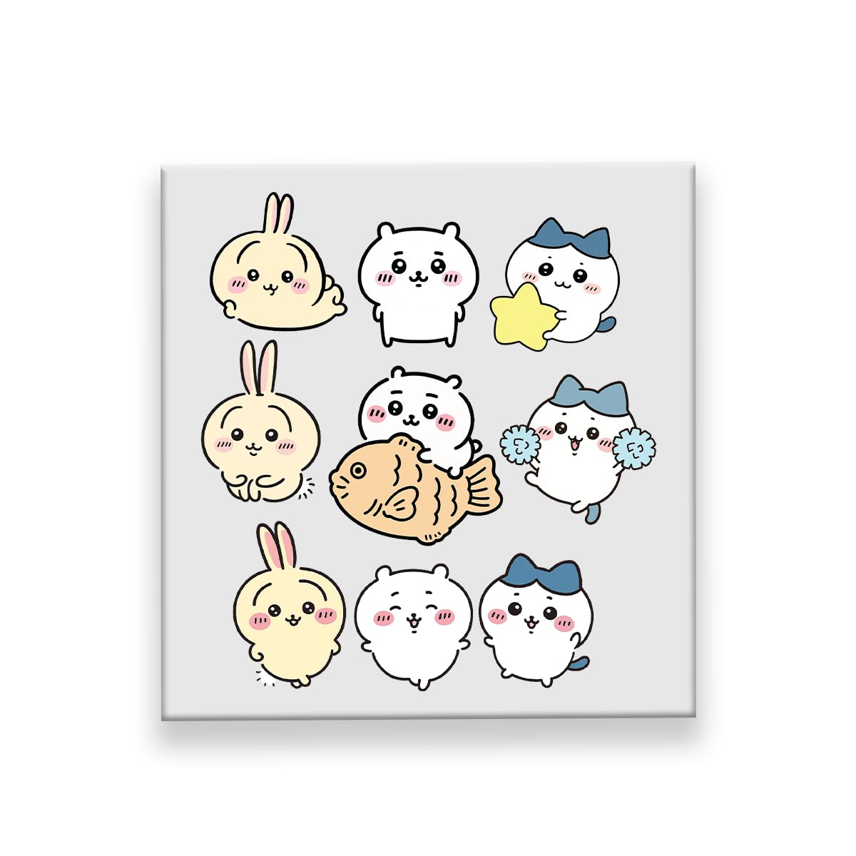 Cute Chika Stickers for Cars Laptop Skateboard Wall Decor UV Resistant (9 Mini Stickers)