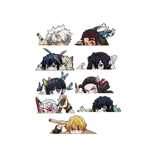Mini Anime Stickers Anime Manga Decal Stickers Ideal for Cars Laptop Skateboard Bibycle Wall Décor, UV Resistant