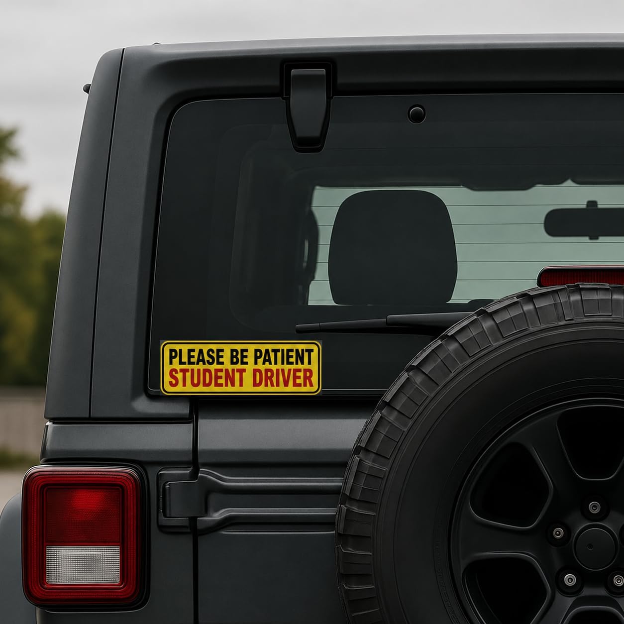 2-Pack New Student Driver Please Be Patient Safety Warning Vinyl Bumper Sticker 6" in Width