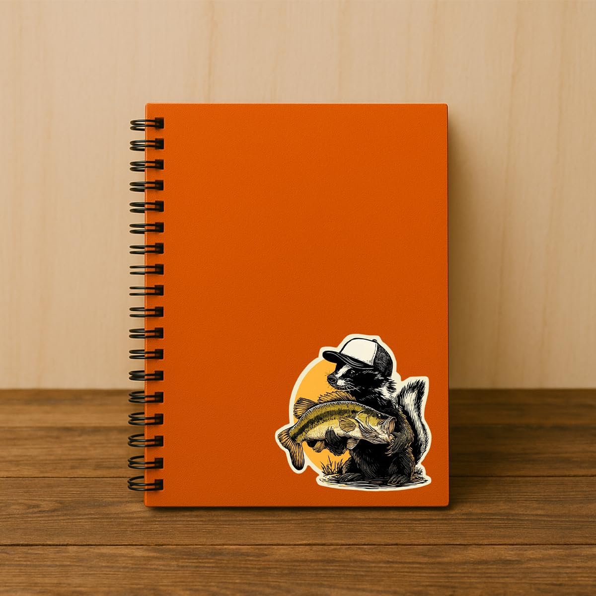 American badger FISHING STICKER