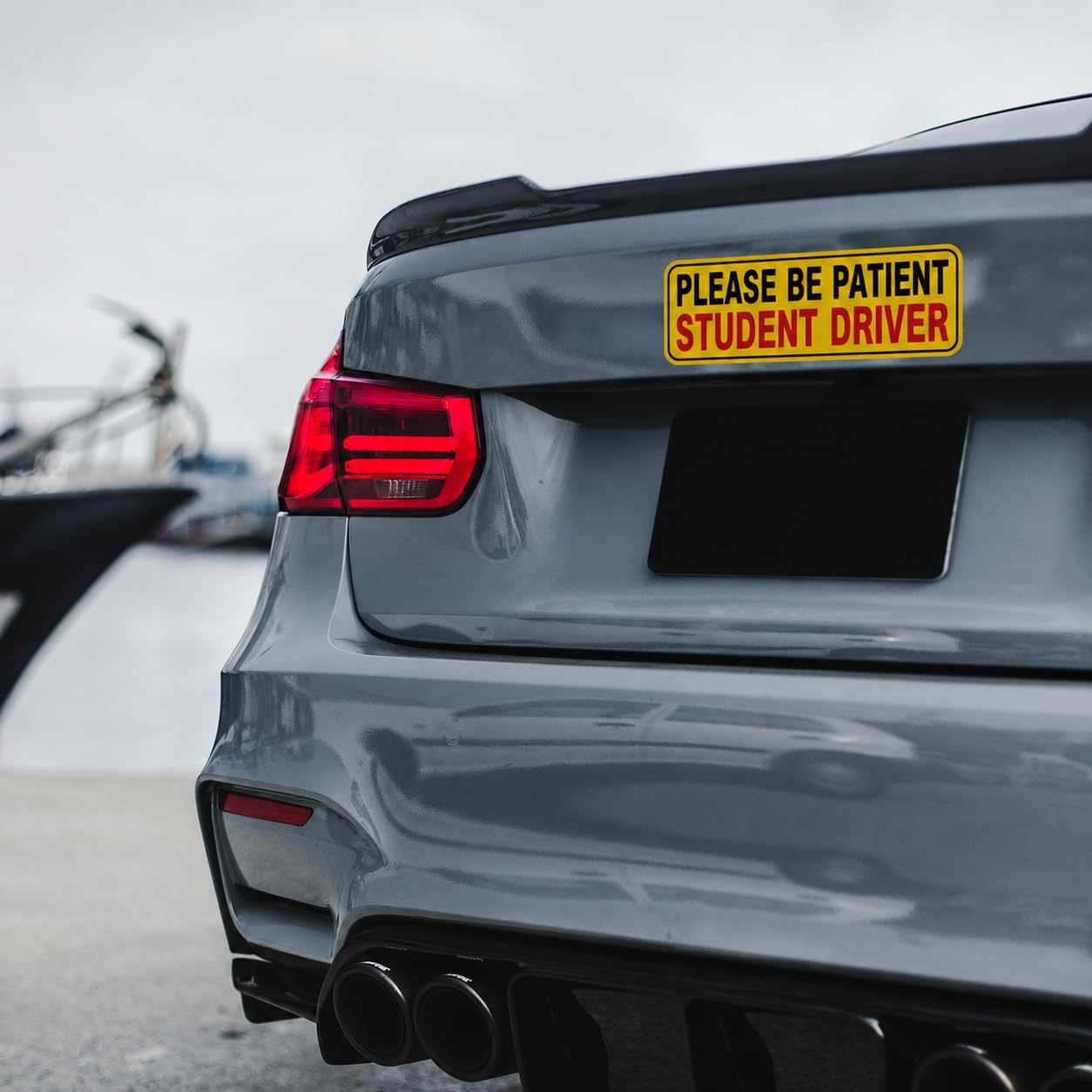 2-Pack New Student Driver Please Be Patient Safety Warning Vinyl Bumper Sticker 6" in Width
