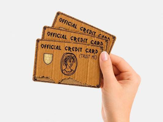 Funny American Credit Card Adhesive Vinyl Skin (Small Window)