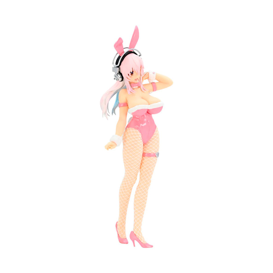 Super Sonico Nitroplus BiCute Bunnies Pink Rabbit Version Collectible Figure 11.81" in