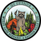 FOREST RACCOON KILL 2 PACK STICKER