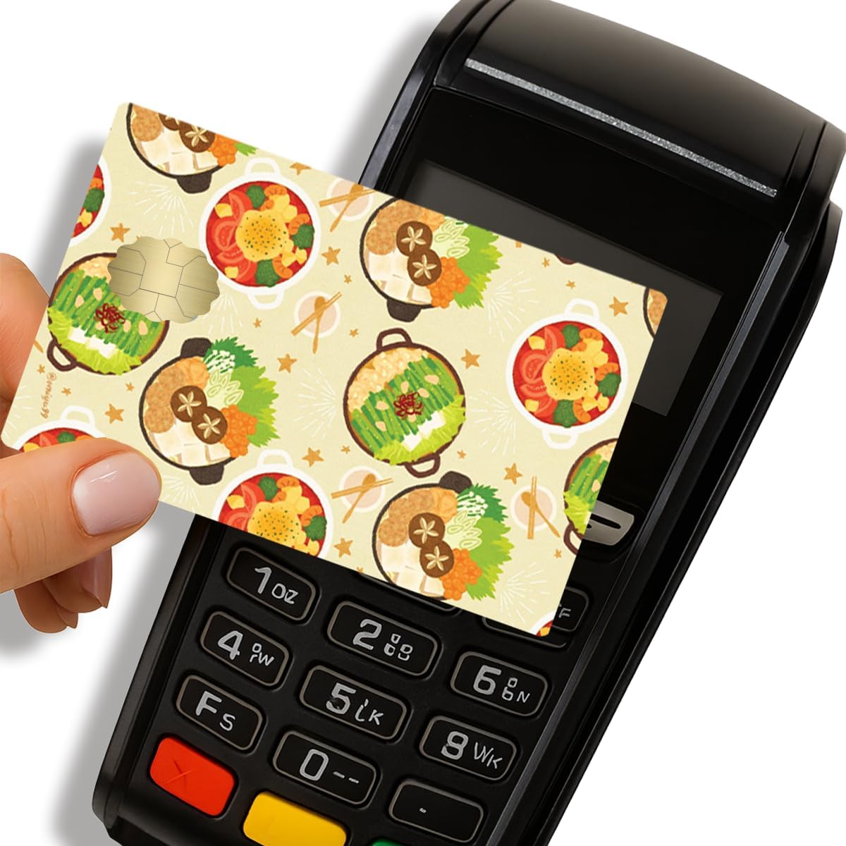 JAPANISE FOOD Credit Debit Card Adhesive Vinyl Skin Small Window