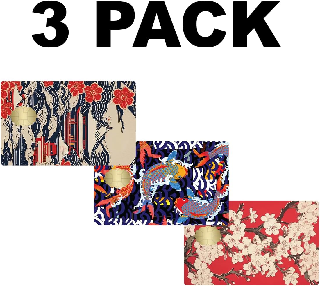 JAPANISE Credit Debit Card Adhesive Vinyl Skin Small Window