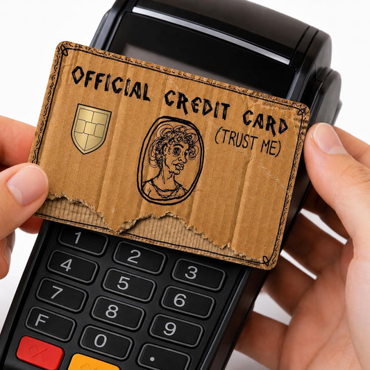 Funny American Credit Card Adhesive Vinyl Skin (Big Window)