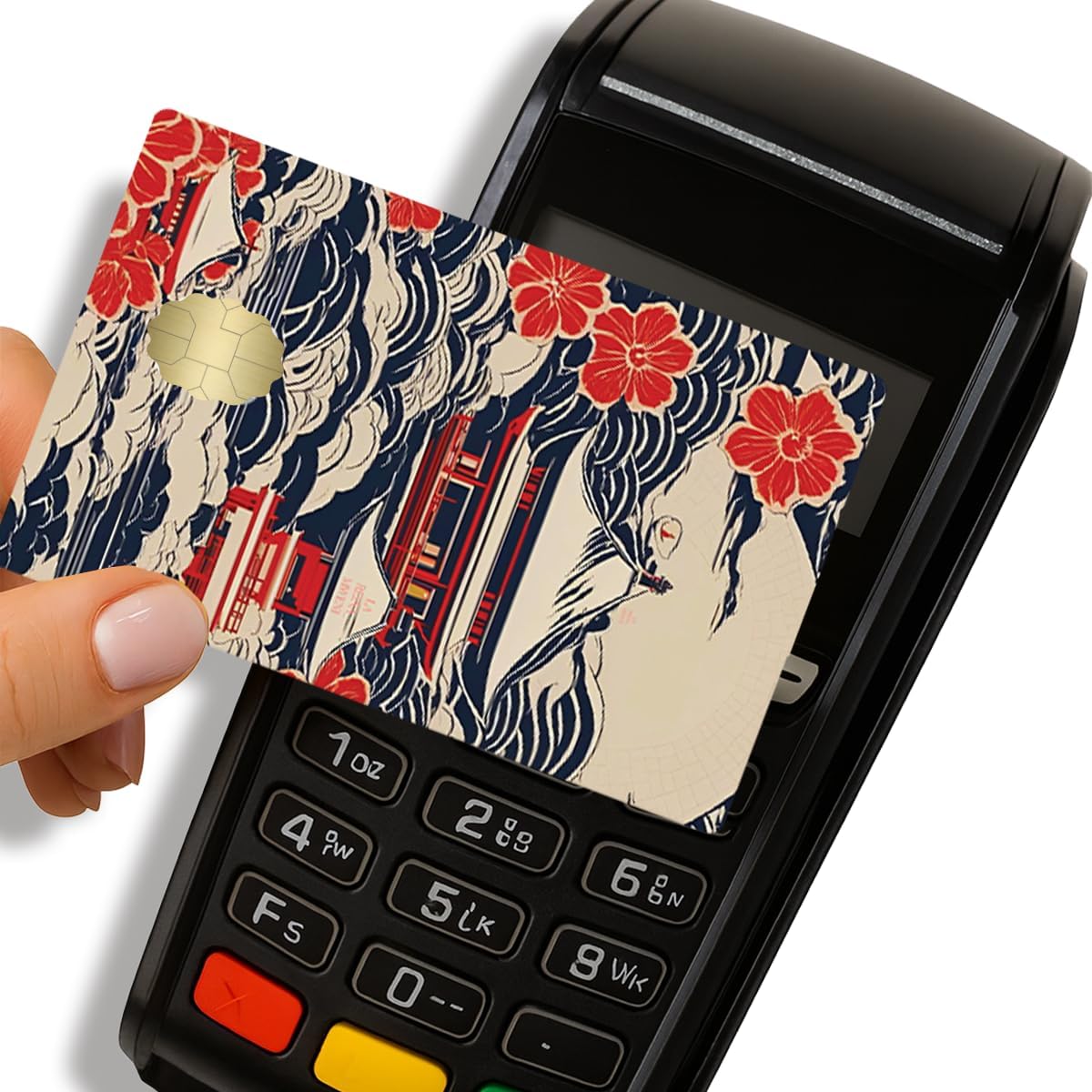 JAPANISE Credit Debit Card Adhesive Vinyl Skin Small Window