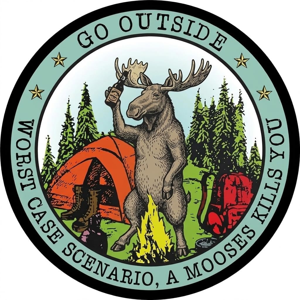 FOREST  MOOSE  KILL 2 PACK STICKER