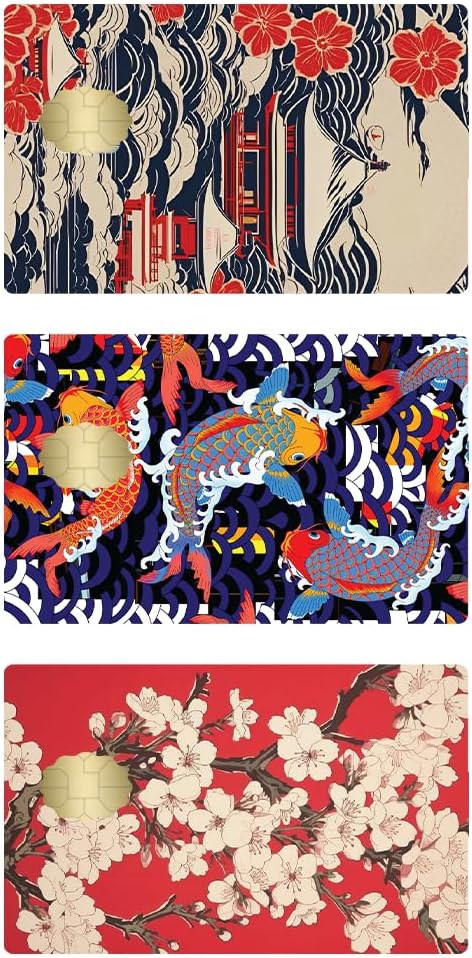 JAPANISE Credit Debit Card Adhesive Vinyl Skin Small Window