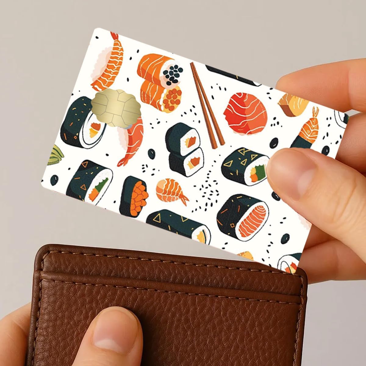 JAPANISE FOOD Credit Debit Card Adhesive Vinyl Skin Small Window