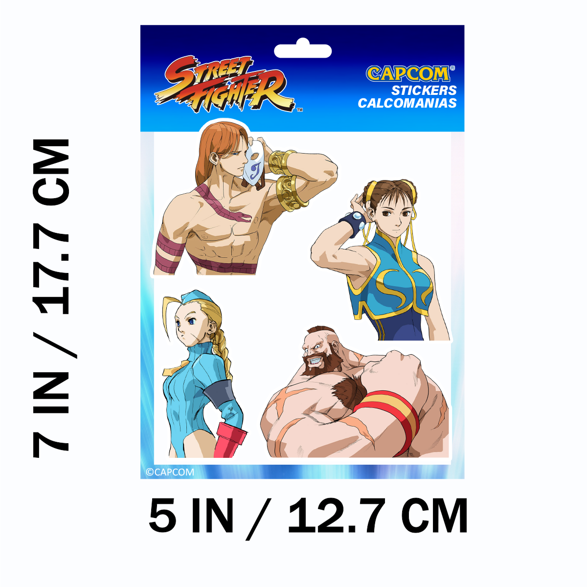Street Fighter Alpha 3, 3-pack Style Vinyl Sticker - Officially Licensed