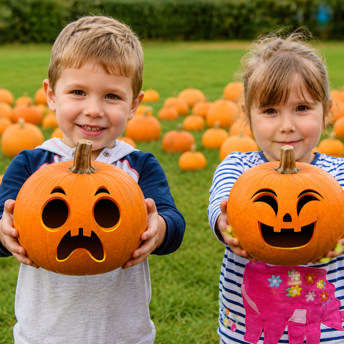 Face Pack Halloween Pumpkin Funny Spooky Faces Decorating Stickers Perfect for Bedroom Classroom Wall Decor Crafts Party Favors Trick-or-Treat and Activities