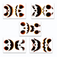 Face Pack Halloween Pumpkin Funny Spooky Faces Decorating Stickers Perfect for Bedroom Classroom Wall Decor Crafts Party Favors Trick-or-Treat and Activities