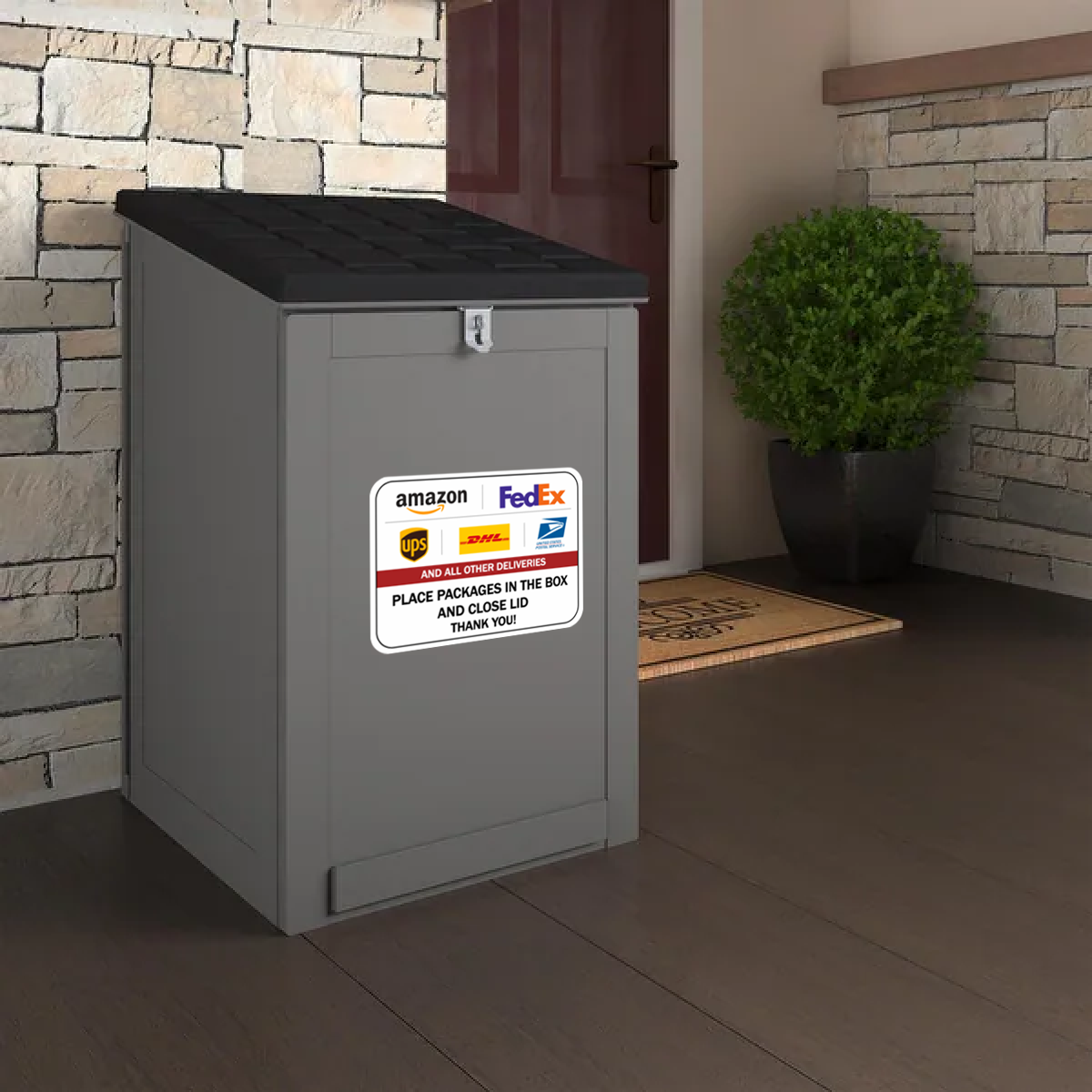 Please Leave Packages in the box Delivery