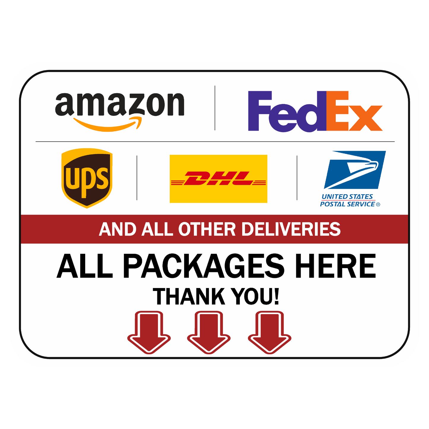 Please Leave Packages Here Delivery
