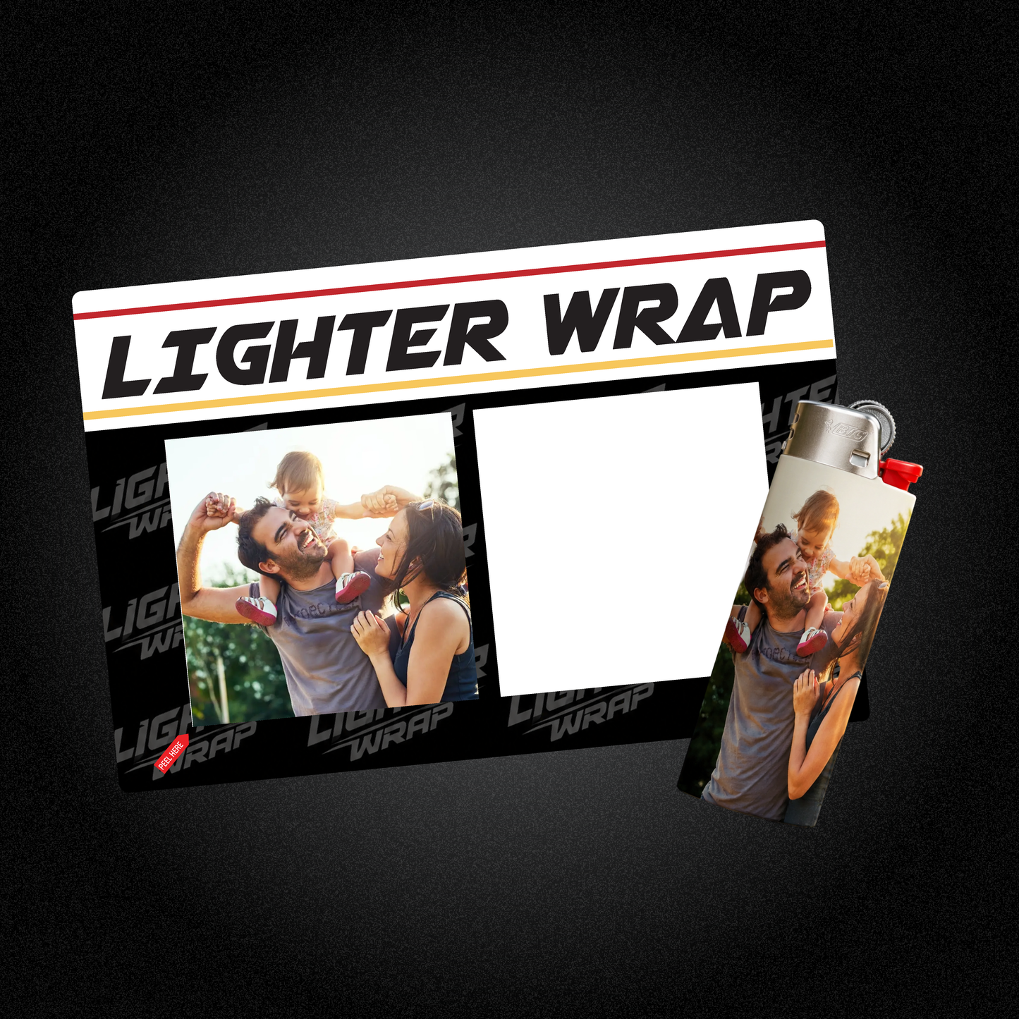 Custom Photo Lighter Wrap Skins Personalized Sticker Covers for Standard Lighters