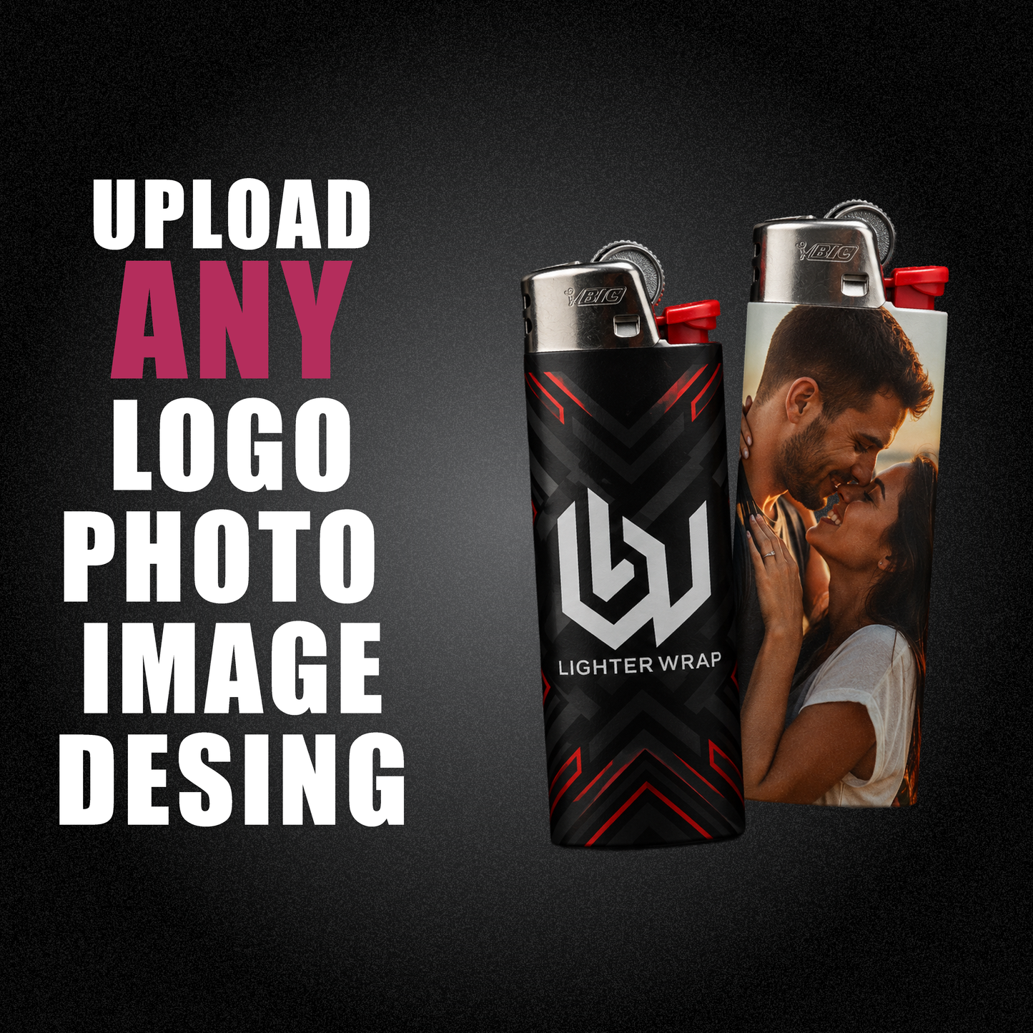 Custom Photo Lighter Wrap Skins Personalized Sticker Covers for Standard Lighters