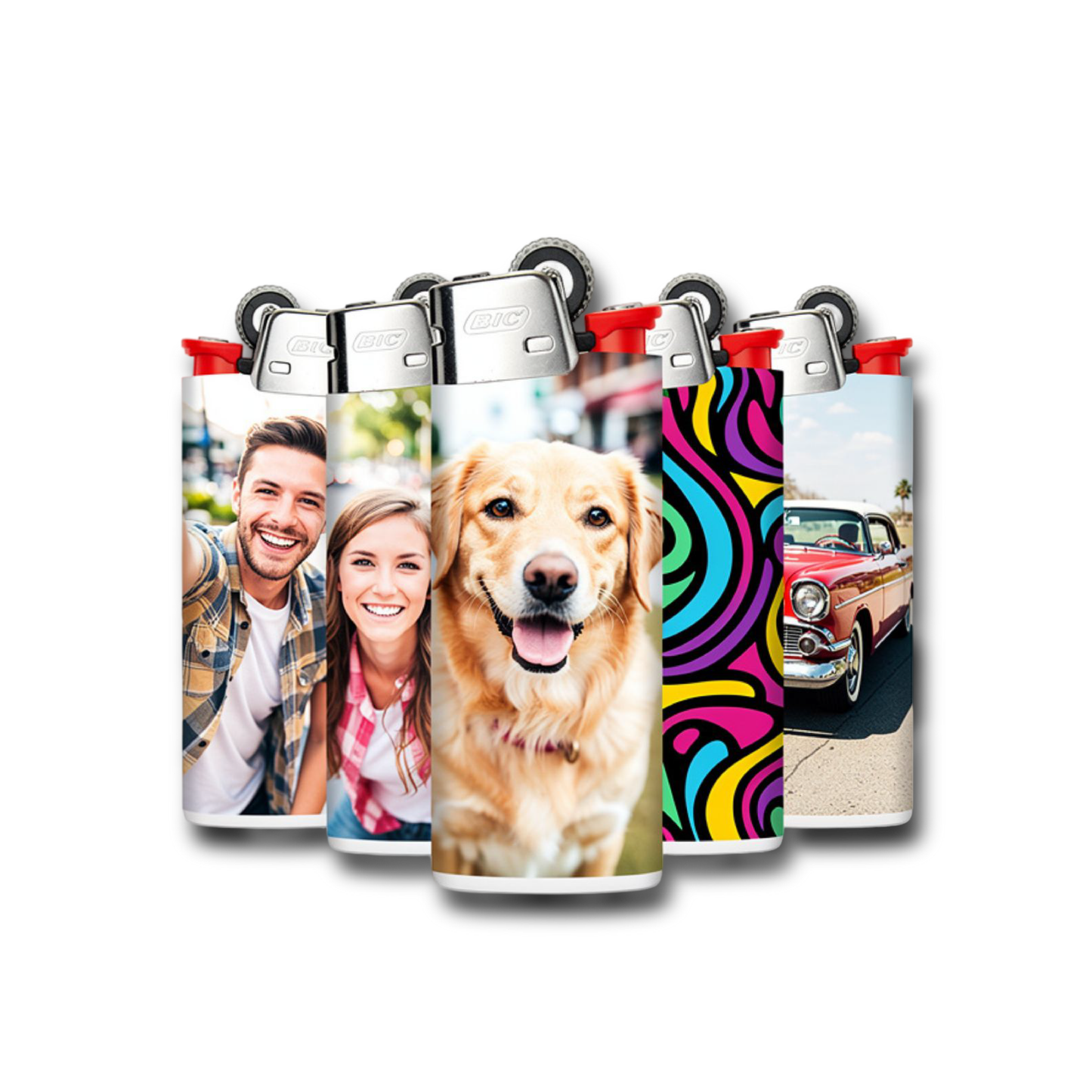 Custom Photo Lighter Wrap Skins Personalized Sticker Covers for Standard Lighters