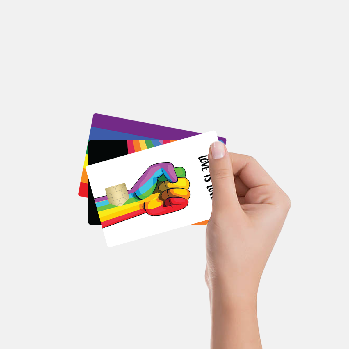 PRIDE Credit Debit Card Adhesive Vinyl Skin Small Window