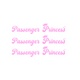 PASSANGER PRINCESS PINK STICKER