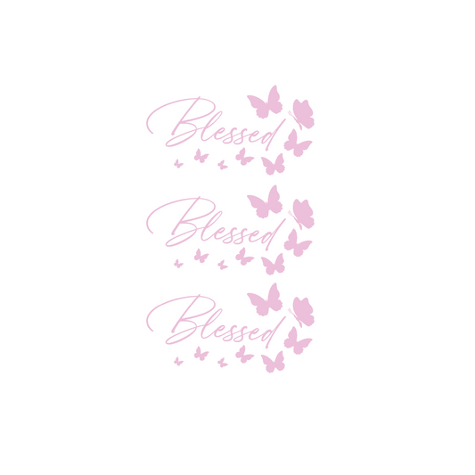 BLESSED PINK STICKER