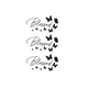 BLESSED BLACK STICKER