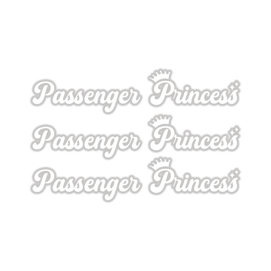 PASSANGER PRINCESS WHITE STICKER