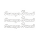 PASSANGER PRINCESS WHITE STICKER