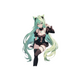 ANIME GIRL CAT GREEN  STICKER