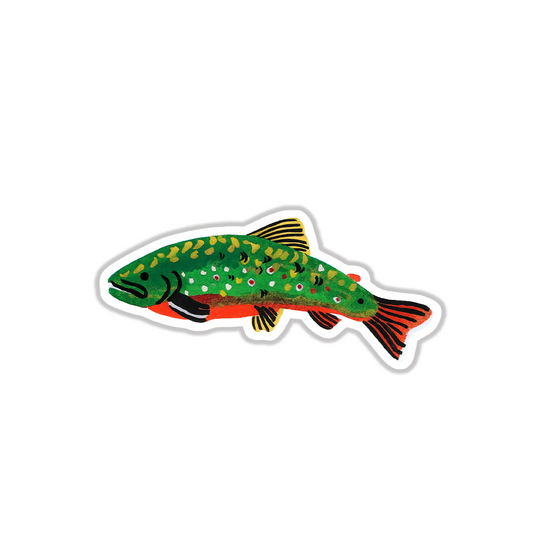 GREEN FISH STICKER