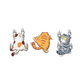 TRIO CAT STICKER