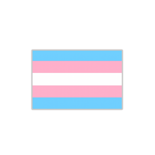 LGBT TRANS FLAG STICKER