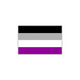 LGBT ASEXUAL FLAG STICKER