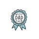 BEST DAD STICKER