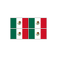 MEXICO FLAG 4 PACK sticker