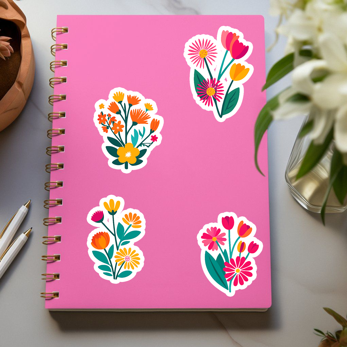 cute flowers sticker