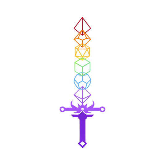SWORD DND DICE STICKER